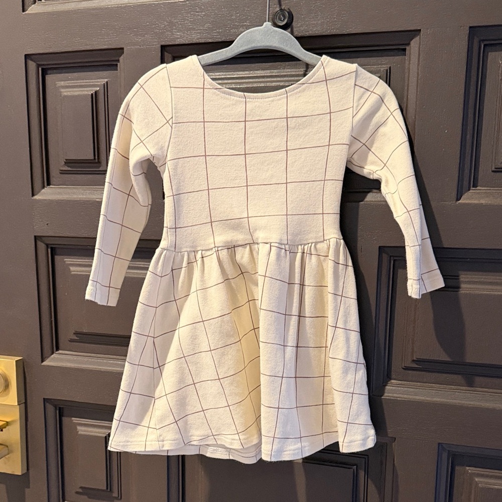 Colored Organics Cream Long Sleeve Dress